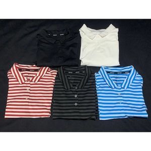 Lot Of 5 Nike Dri-Fit Golf Womens XL Polo Golfing Shirt Short Sleeve